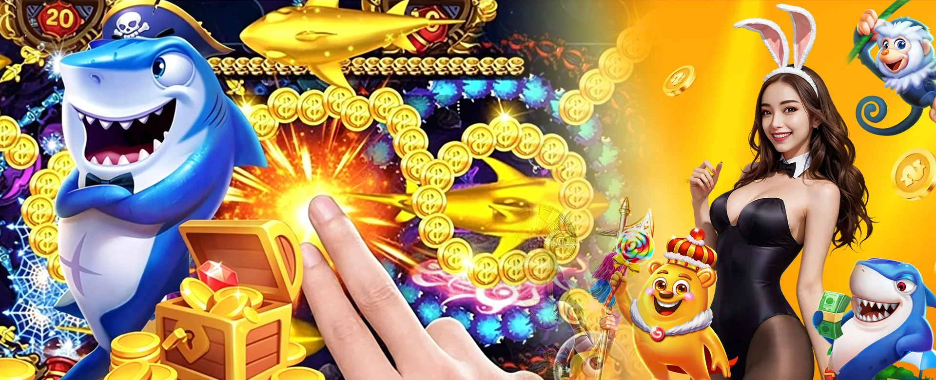Dynamic gaming interface with Super Ace Jackpot logo